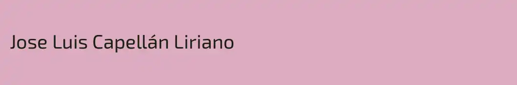 Jose Luis Capellán Liriano